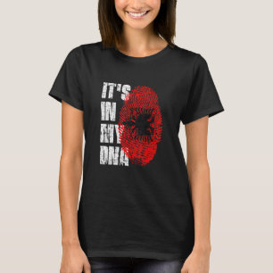 T-shirt C'est dans mon Adn Albanie drapeau albanais