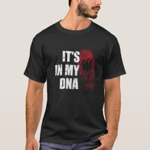 T-shirt C'Est Dans Mon Adn Albanie Drapeau Pour Les Albana