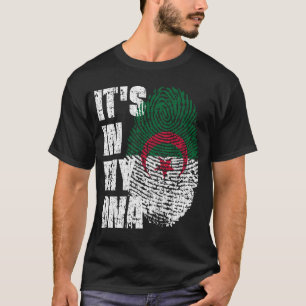 T-shirt C'EST DANS MON ADN Algérie Drapeau garçon fille ca