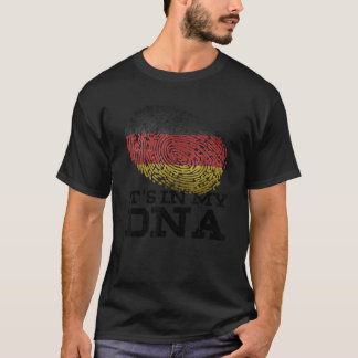 T-shirt C'est dans mon ADN Allemagne Amoureux du drapeau