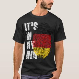 T-shirt C'EST DANS MON ADN Allemagne Drapeau Drapeau Don d
