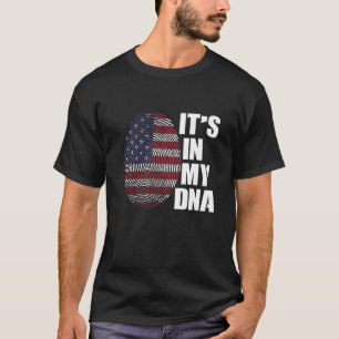 T-shirt C'est dans mon Adn Amérique Amérique d'origine amé