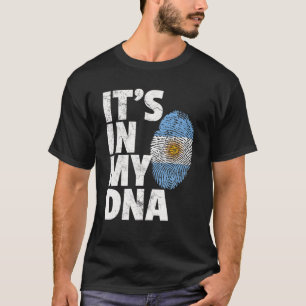 T-shirt C'est dans mon ADN Argentine Drapeau Officiel Fier