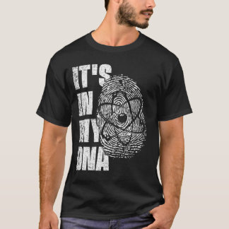 T-shirt C'EST DANS MON ADN Atom Science Fingerprint Scient