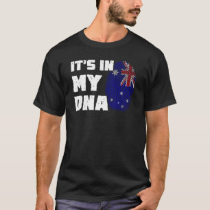T-shirt C'est dans mon ADN Australie Drapeau empreintes di