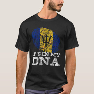T-shirt C'est dans mon ADN Barbade Graphisme barbadien Baj