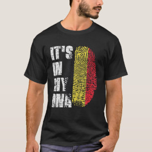 T-shirt C'est dans mon ADN Belgique Drapeau belge