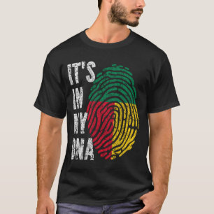 T-shirt C'EST DANS MON ADN Bénin Drapeau Hommes Femmes Enf