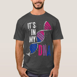 T-shirt C'Est Dans Mon ADN Biseul Drapeau Bi Pride Mois LG