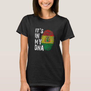 T-shirt C'est dans mon Adn Bolivie Drapeau de l'Amérique d
