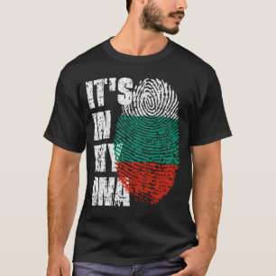 T-shirt C'EST DANS MON ADN Bulgarie Drapeau garçon fille c