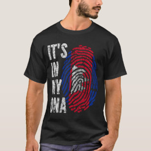 T-shirt C'EST DANS MON ADN Cambodge Drapeau Hommes Femmes