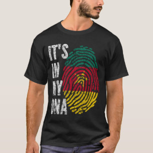 T-shirt C'EST DANS MON ADN Cameroun Drapeau Hommes Femmes 