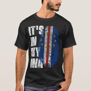 T-shirt C'EST DANS MON ADN Cap Vert Drapeau Cadeau Garçon 