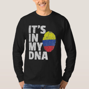 T-shirt C'Est Dans Mon Adn Colombie La Fierté Drapeau Pays