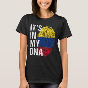 T-shirt C'est dans Mon ADN colombien fiers hommes femmes f