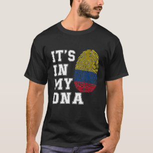 T-shirt C'est dans mon ADN Colombiens Fiers drapeau Colomb