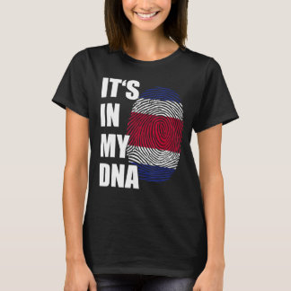 T-shirt C'est dans mon ADN Costa Rica empreintes digitales
