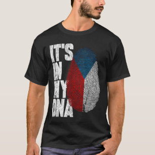 T-shirt C'est dans mon ADN Czechia Chemise Fière cadeau hi