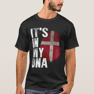 T-shirt C'est dans mon ADN Danemark Drapeau Danois
