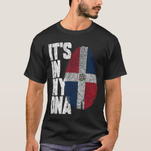 T-shirt C'est dans mon ADN Dominicain Chemise Fière Cadeau