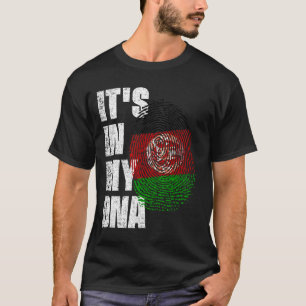 T-shirt C'EST DANS MON ADN Drapeau Afghanistan