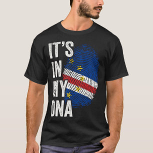 T-shirt C'EST DANS MON ADN Drapeau du Cap-Vert Racines Fie
