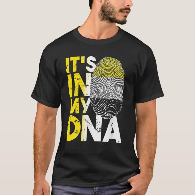 T-shirt C'est dans mon ADN Drapeau Garifuna Afro Caribbean (Devant)