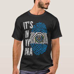 T-shirt C'EST DANS MON ADN El Salvador Drapeau Hommes Femm