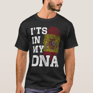 T-shirt C'est dans mon ADN Empreinte digitale espagnole Dr