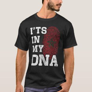 T-shirt C'est dans mon ADN Empreinte Marocaine Fière du Ma