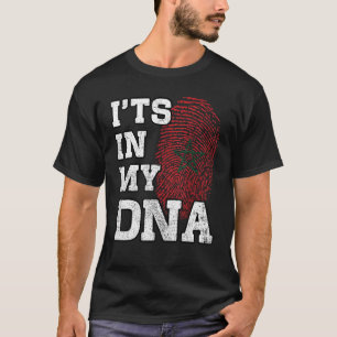 T-shirt C'est dans mon ADN Empreinte Marocaine Fière du Ma