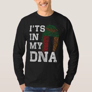 T-shirt C'est dans mon ADN Empreinte zambienne Fière Zambi