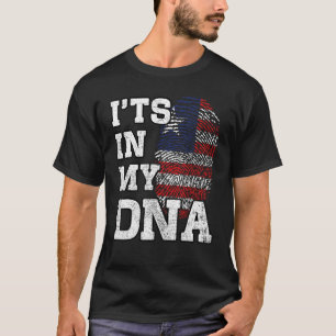 T-shirt C'est dans mon ADN, empreintes digitales libérienn
