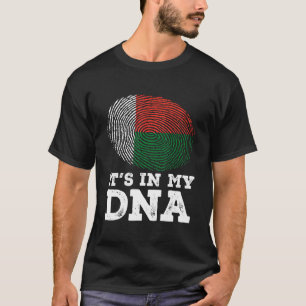 T-shirt C'est dans mon ADN empreintes digitales Madagascar
