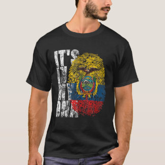 T-shirt C'est dans mon ADN Equateur Drapeau équatorien T H