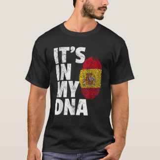 T-shirt C'EST DANS MON ADN Espagne Drapeau Espagnol Hommes