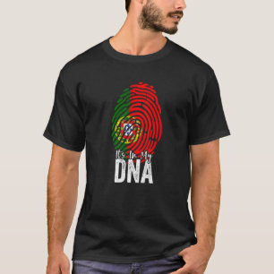 T-shirt C'est dans mon ADN Fière des racines portugaises F