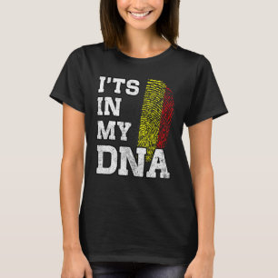 T-shirt C'est dans mon ADN Fingerprint belge Fier Belgique