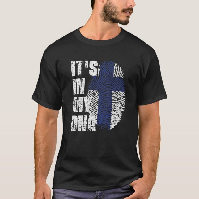 T-shirt C'est dans mon ADN Finlande Drapeau finlandais (Devant)