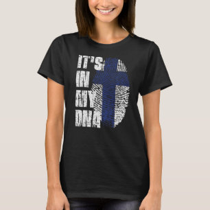 T-shirt C'est dans mon Adn Finlande Drapeau finnois