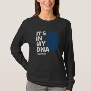 T-shirt C'est dans mon Adn Finlande Drapeau Soutien Finlan