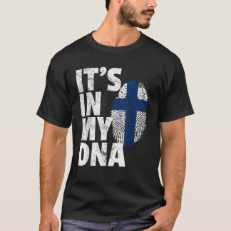 T-shirt C'EST DANS MON ADN Finlande Flag Pride National Pa