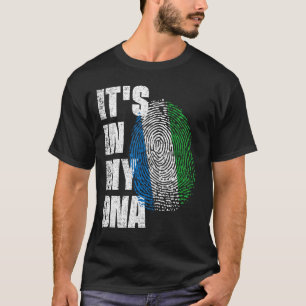 T-shirt C'EST DANS MON ADN Flag Sierra Leone