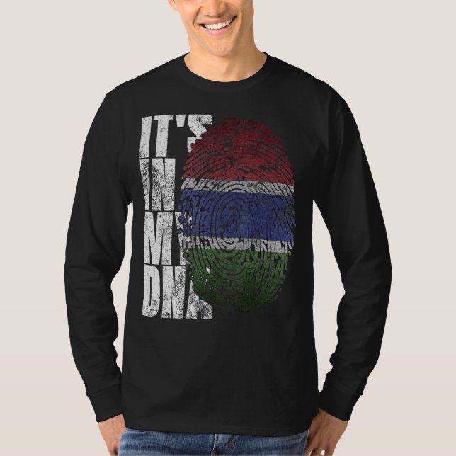 T-shirt C'est dans mon Adn Gambie Graphic Pour les Hommes  (Devant)
