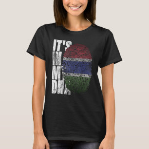 T-shirt C'est dans mon Adn Gambie Graphic Pour les Hommes 