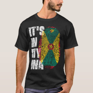 T-shirt C'EST DANS MON ADN Grenade Drapeau Drapeau Drapeau