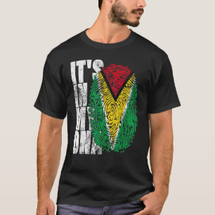 T-shirt C'est dans mon Adn Guyana Graphic Pour les femmes 