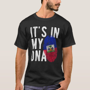 T-shirt C'EST DANS MON ADN Haïti Drapeau Haïtien