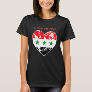 T-shirt C'Est Dans Mon Adn Irak Fière Drapeau Coeur Irakie